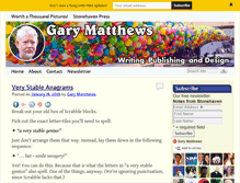 Tablet Screenshot of garymatthews.com